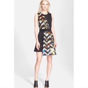 Milly | Assymetrical Zig Zag Printed Dress